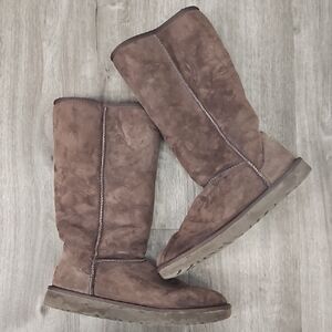 UGG Chestnut Suede Winter Boots